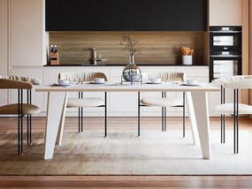Stół ARIS 138 x 80 cm do kuchni, salonu, jadalni Biały