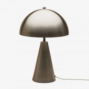 Lampa Stołowa Metalowa Jaliya Silver & Blk Frame - Sklum