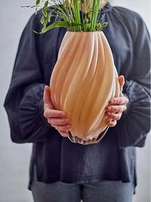 Pomarańczowy szklany wazon (wysokość 30 cm) Kanji – Bloomingville