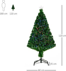 Choinka sztuczna zielona 120 cm homcom