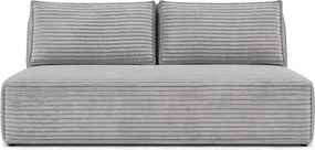 Sofa z Funkcją Spania MAVIA Szara Sztruksowa Nowoczesna