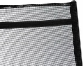 Zestaw dwóch regulowanych krzeseł ogrodowych - czarny