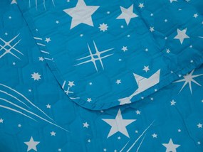 Narzuta na łóżko NIGHT SKY HEXAGON, turkusowy Rozmiar: 170 x 210 cm