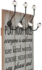 Wieszak ścienny z napisami W0-D21