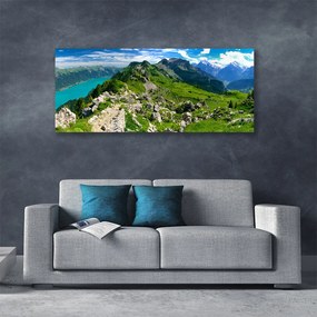 Obraz Canvas Łąka Góry Krajobraz Natura