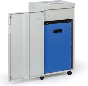 Niszczarka przemysłowa mikrościnkowa MDM215-60L, 15 arkuszy, 60 l, metalowa obudowa
