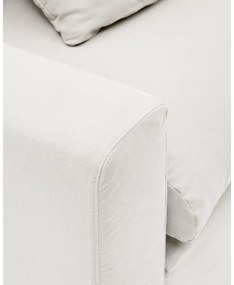 Biały lniany fotel Nora – Kave Home