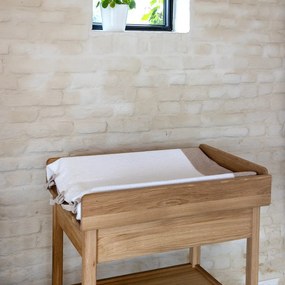 Przewijak z litego drewna dębowego z przewijakiem w naturalnym kolorze Forrest – Vipack