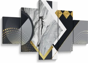 Obraz - Teksturowany kolaż (125x70 cm)