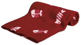 Czerwony polarowy koc dla kotów 100x70 cm Trixie Barney – Plaček Pet Products