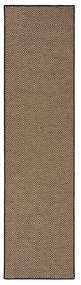 Czarno-naturalny chodnik na schody z juty 60x600 cm Diamond – Flair Rugs