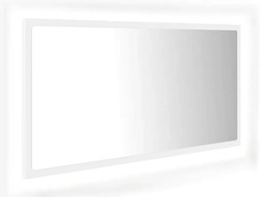 Białe wiszące lustro z podświetleniem LED S9-E51