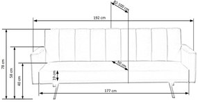 Ciemnozielona nowoczesna wersalka rozkładana S9-M63