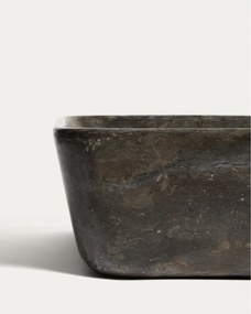 Szara kamienna umywalka 55x35 cm Darnen – Kave Home