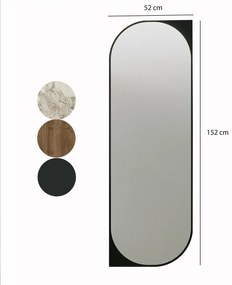 Lustro Livi Black 52 x 152 cm
