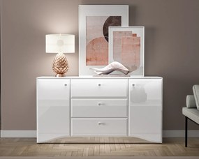 Komoda BLANC 02 2D3S 160 biały połysk ML MEBLE