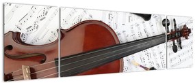 Obraz - Instrumenty muzyczne (170x50 cm)