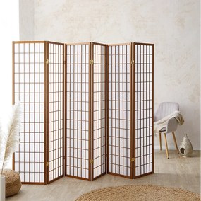 Przegroda pokojowa 175x264x2,2 cm Brązowa Shoji