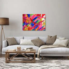 Obraz na szkle - Kolorowa abstrakcja (70x50 cm)