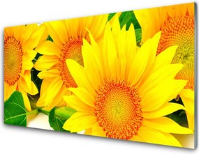 Panel Szklany Słonecznik pod Letnim Niebem