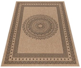 Dywan zewnętrzny Dhaka antracytowo-beżowy 120 cm x 170 cm