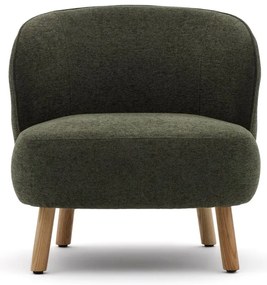 Zielony fotel z tkaniny szenilowej Ulit – Kave Home