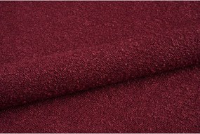 Bordowa sofa z materiału bouclé 210 cm Essen – Cosmopolitan Design