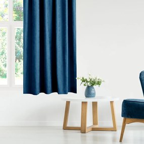 Ciemnoniebieska zasłona 140x300 cm Milana – Homede