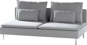 Pokrowiec na moduł Söderhamn 3-osobowy, nirozkładany kolor szary tkanina welwetowa