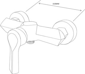 Mexen Sabre bateria prysznicowa, biała - 72140-20