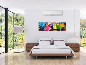 Obraz - Kolorowe kostki (170x50 cm)