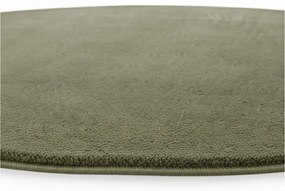 Dywan pluszowy Joy zielony koło 120 cm x 120 cm