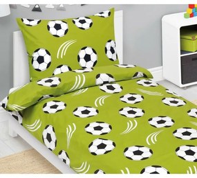 Bellatex Pościel bawełniana Junior Piłka nożna, 140 x 200 cm, 70 x 90 cm