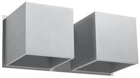 Sollux SL.0658 - Lampa ścienna QUAD 2xG9/40W/230V szara