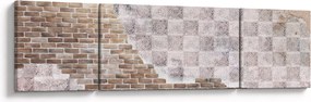 Obraz - Ceglana ściana (170x50 cm)