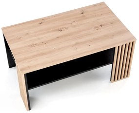 Ława FEMINA 110x65 dąb artisan/czarna - powystawowa HALMAR