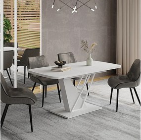 Stół jadalny biały 120x80x77.4 fenaro