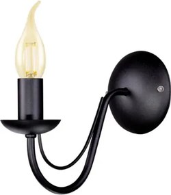 Czarna świecznikowa lampa ścienna - 2X A757 S5-D08