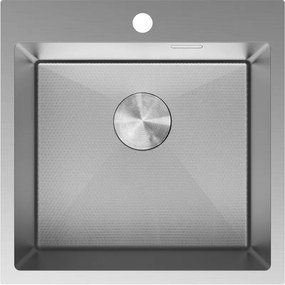 Mexen Solix zlewozmywak stalowy 1-komorowy 500 x 500 mm, inox HC - 6407501000-01HC