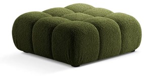 Zielony podnóżek modułowy z materiału bouclé Bellis – Micadoni Home