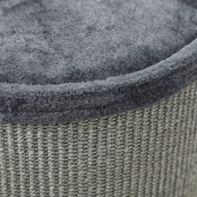 PawHut Drapak dla Kota 3 Poziomy Mata Sizalowa Szary Stabilny i Trwały 38x38x70cm Idealny dla Kotów | Aosom PL