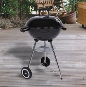 Grill węglowy ogrodowy Nexos 54,5x44,5x81 cm z termometrem