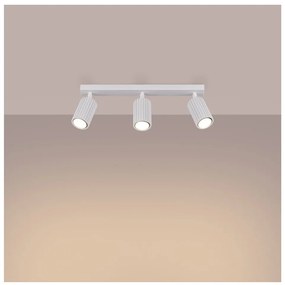 Biała lampa sufitowa 6,5x45 cm Gleam – Nice Lamps