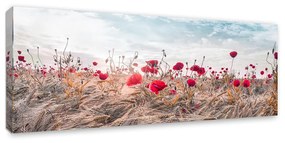 Obraz na płótnie Styler Poppies, 60x150 cm