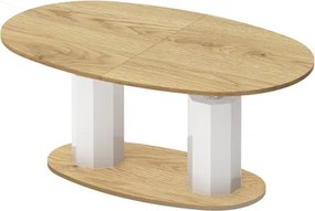 Rozkładany i podnoszony ławostół Barletta w drewnianym dekorze