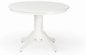 GLOSTER stoł biały fi106/75 cm okrągły 4-osobowy klasyczny