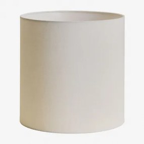 Arlina Abażur Do Lampy Z Tkaniny Distressed White & Ø30 Cm - ↑30 Cm - Sklum