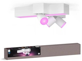 Philips-LED RGBW Oświetlenie punktowe ściemnialne Hue CENTRIS 3xGU10/4,2W + LED/11W