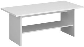 Biała ława skandynawska z półką F1-B47