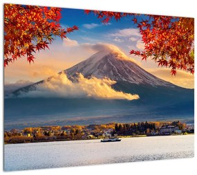 Obraz na szkle - Japonia, Góra Fuji (70x50 cm)